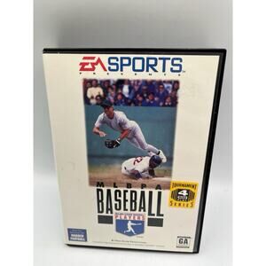 MLBPA Baseball (Sega Genesis, 1994) Complete With Player Guide